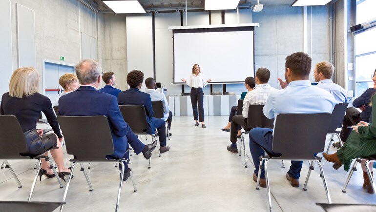 Foto van presentatieruimte