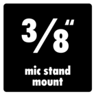 Flexibele positionering met de ingebouwde statiefbevestiging.