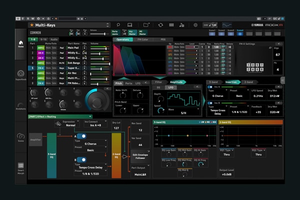 Image showing the WORKFLOW feature with the Expanded Softsynth Plugin interface as reproduced in a DAW