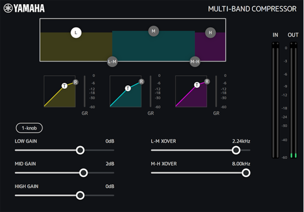 Yamaha dspMixFx: Multi-Band Compressor
