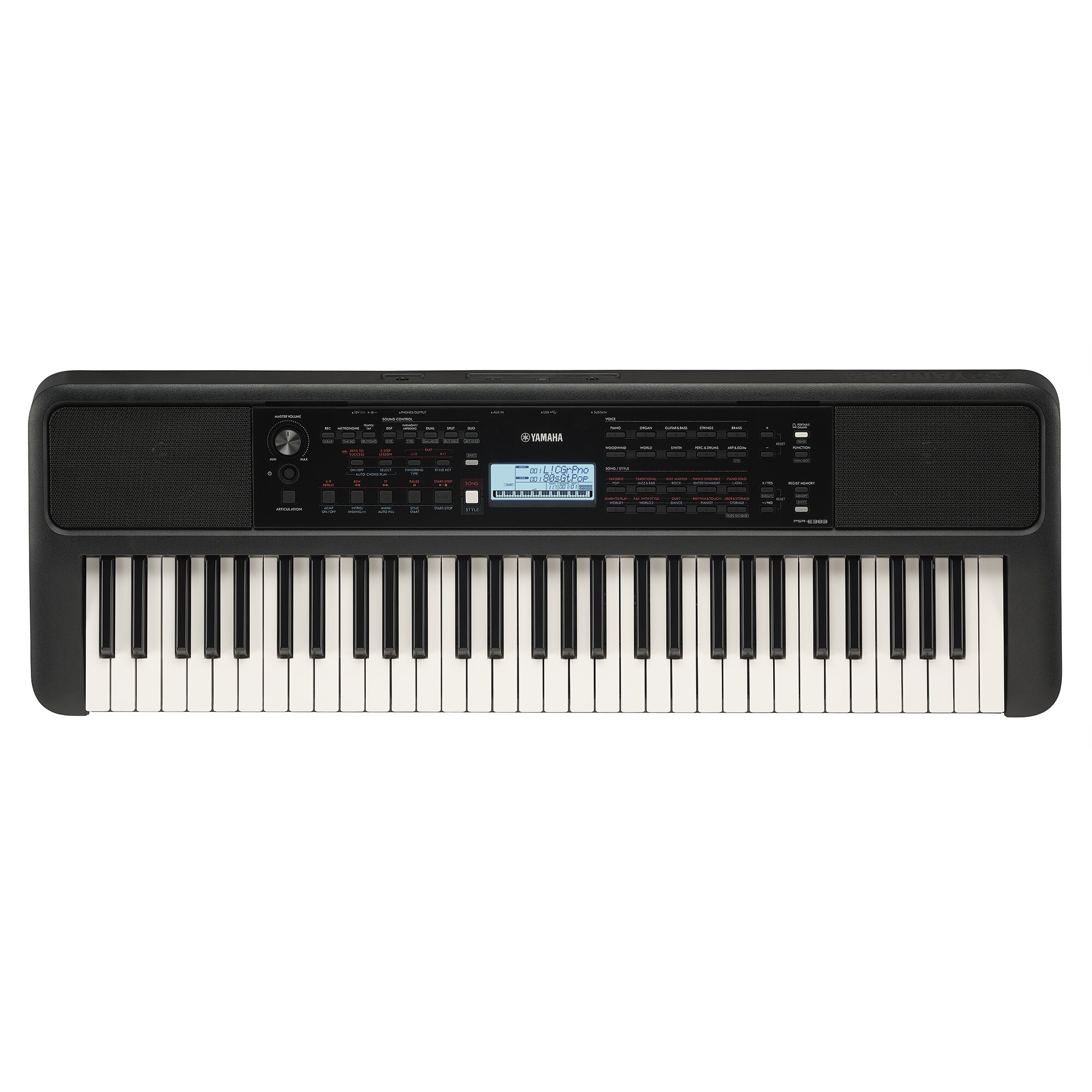 Yamaha PSR - E383 ヤマハPSR-E383 PSR-E383 - Overzicht - Portable keyboards - Producten - Keyboards