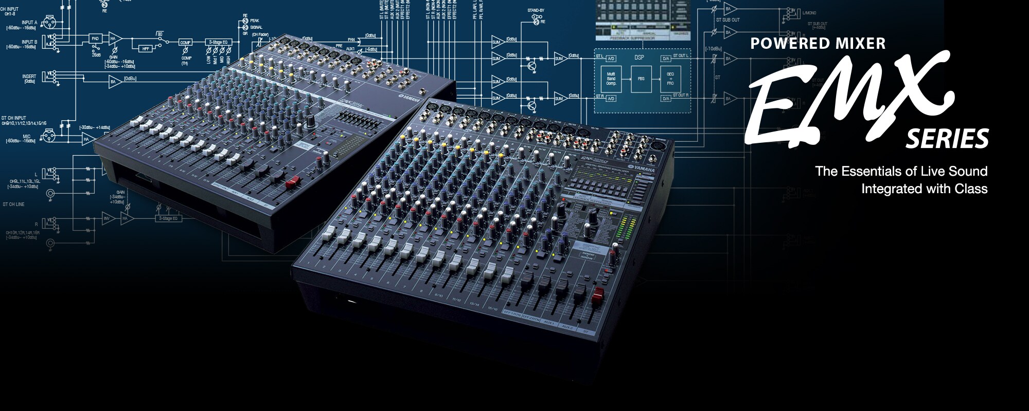EMX5016CF - Overzicht - Mengpanelen - Producten - Audio - Yamaha