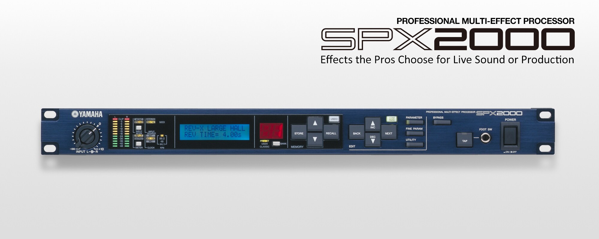 SPX2000 - Overzicht - Processors - Producten - Audio - Yamaha