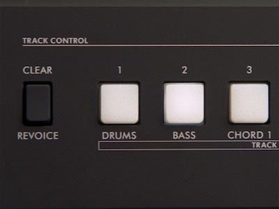 PSR-E483 Hoofdafbeelding van de Track Control functie