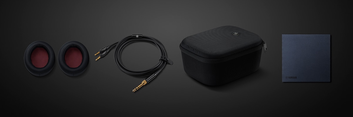 Assorted accessories for the YHC3000 headphones