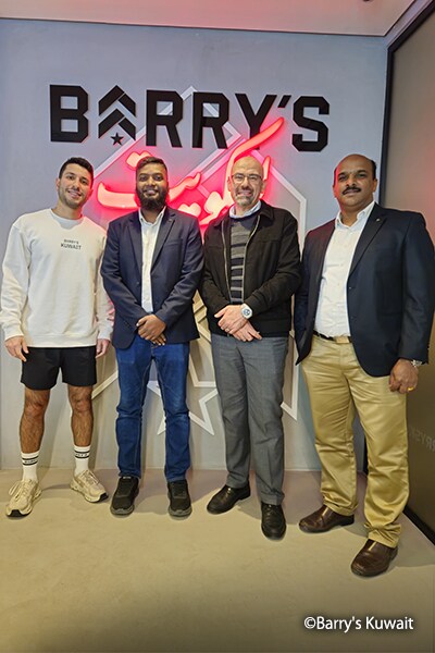 Yamaha and project partners involved in the Barry's Kuwait audio installation