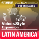 Latin America (Vooraf geïnstalleerd Expansion Pack – gegevens compatibel met Yamaha Expansion Manager)