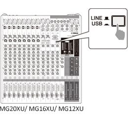 Bij de MG20XU/MG16XU/MG12XU