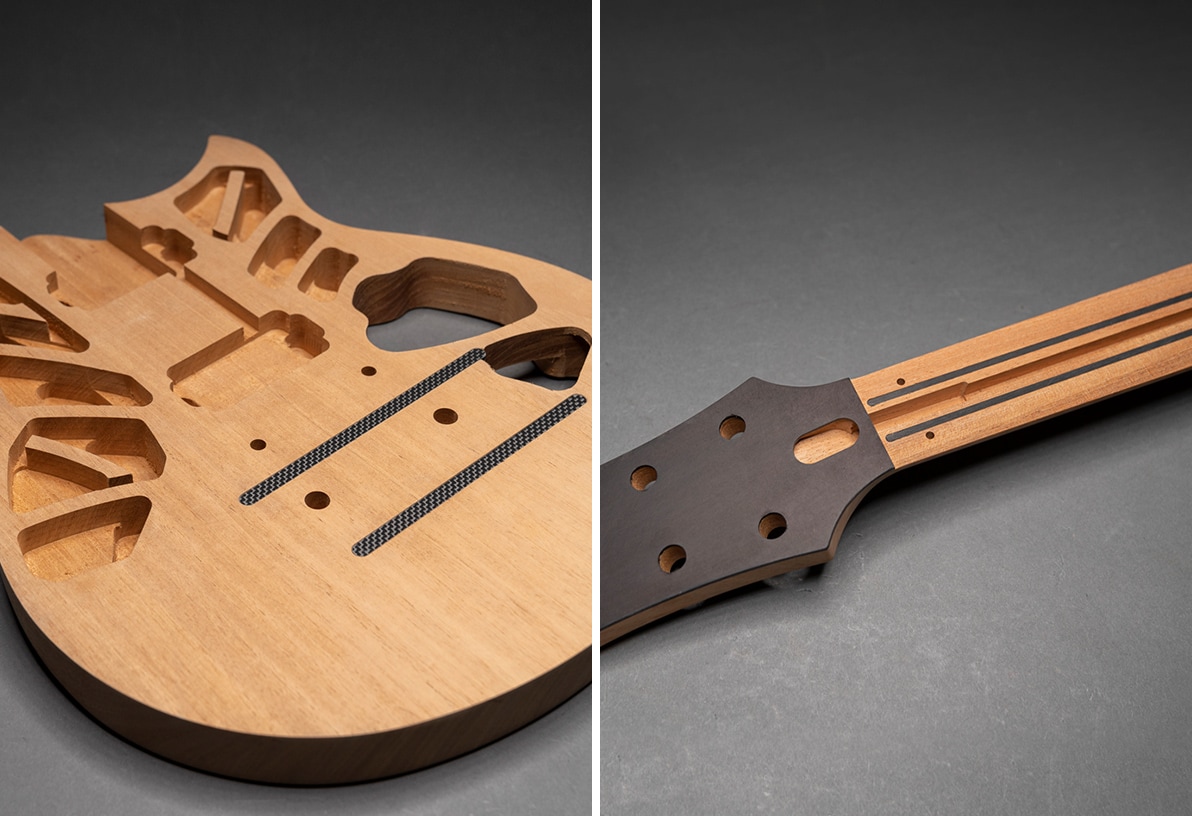 Revstar Professional heeft een gecompartimenteerde body en een met carbon verstevigde body en hals door middel van Yamaha's “Acoustic Design” geluidsanalyseproces.
