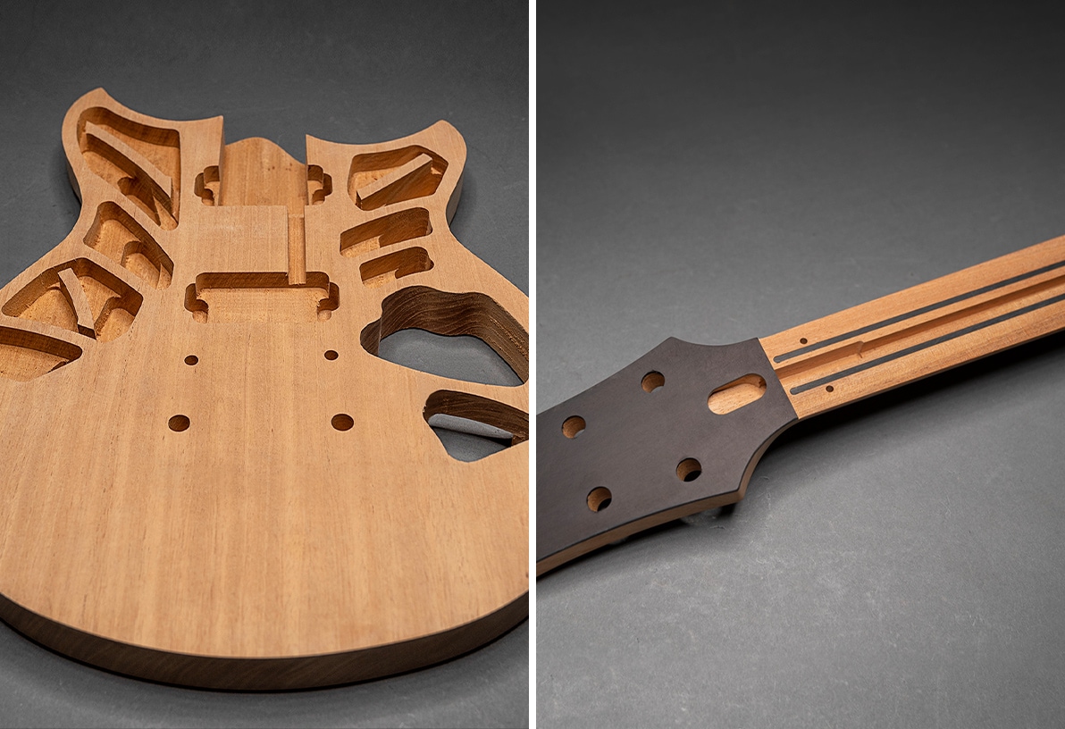 Revstar Standard heeft een gecompartimenteerde body en een met carbon verstevigde body en hals door middel van Yamaha's “Acoustic Design” geluidsanalyseproces.