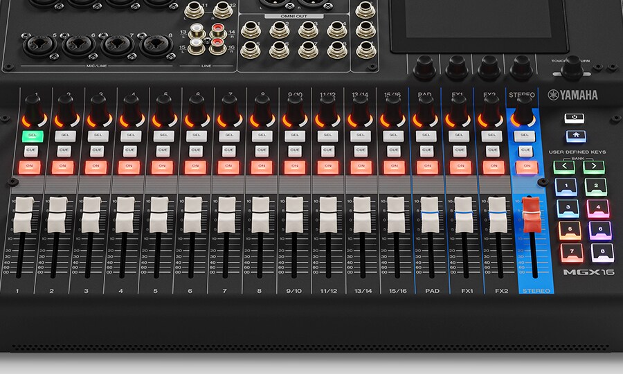 Yamaha MGX16: Kracht. Mogelijkheden. Veelzijdigheid.