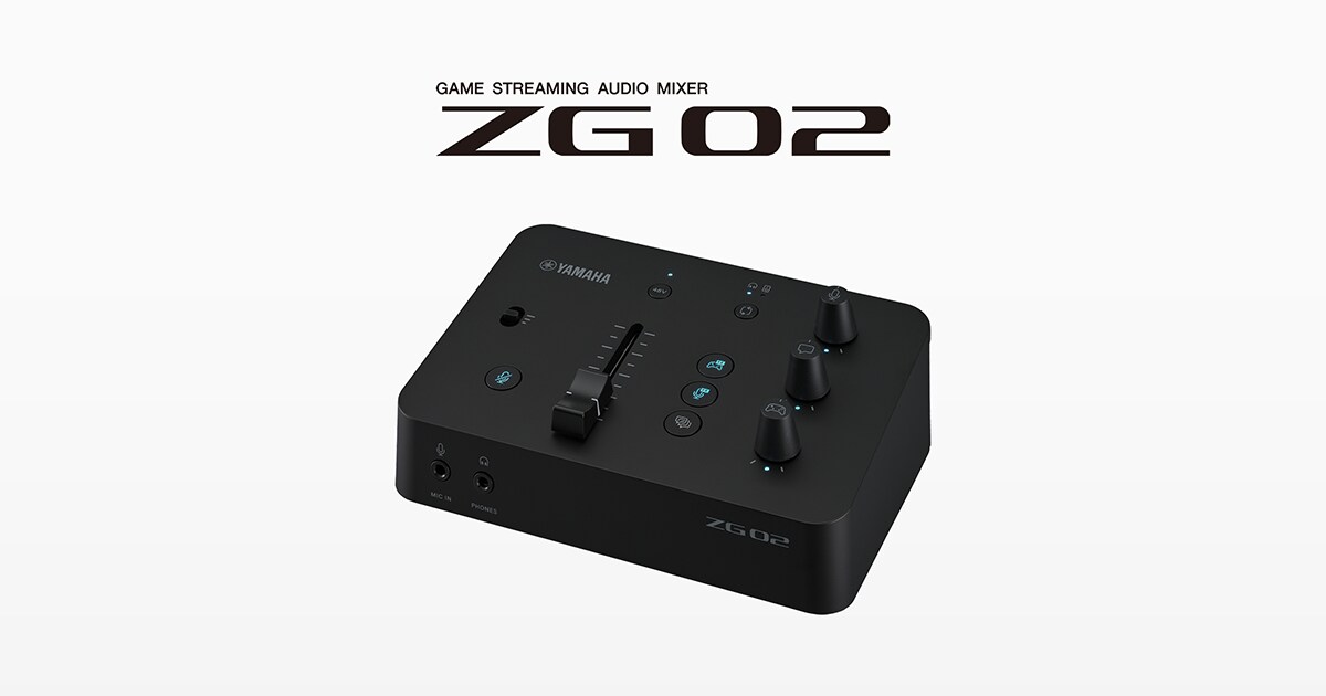 Maak kennis met Yamaha's ZG02 audiomixer voor gamestreaming - Yamaha - Nederland / België