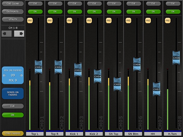 Sends On Fader (Long Faders)