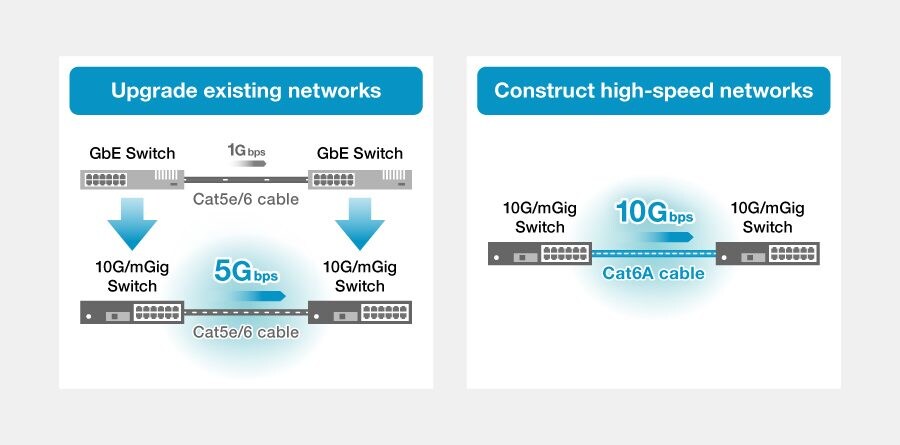 1. Creation of networks with high speed and capacity that exceed 1Gbps Ethernet